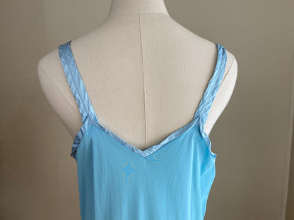 Vintage 1960’s nightie nightgown slip dress Grecian baby blue Artemis // 31” waist